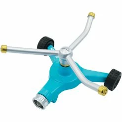 Buy 🎉 Sun Joe Aqua Joe Indestructible 3 Arm Zinc Rotary 360 Degree Sprinkler 🎉