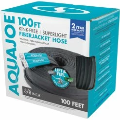 Wholesale ⌛ Sun Joe Aqua Joe AJFJH100-58-PRO Ultra Flexible Kink Free Fiberjacket Garden Hose 100 Ft. ✨