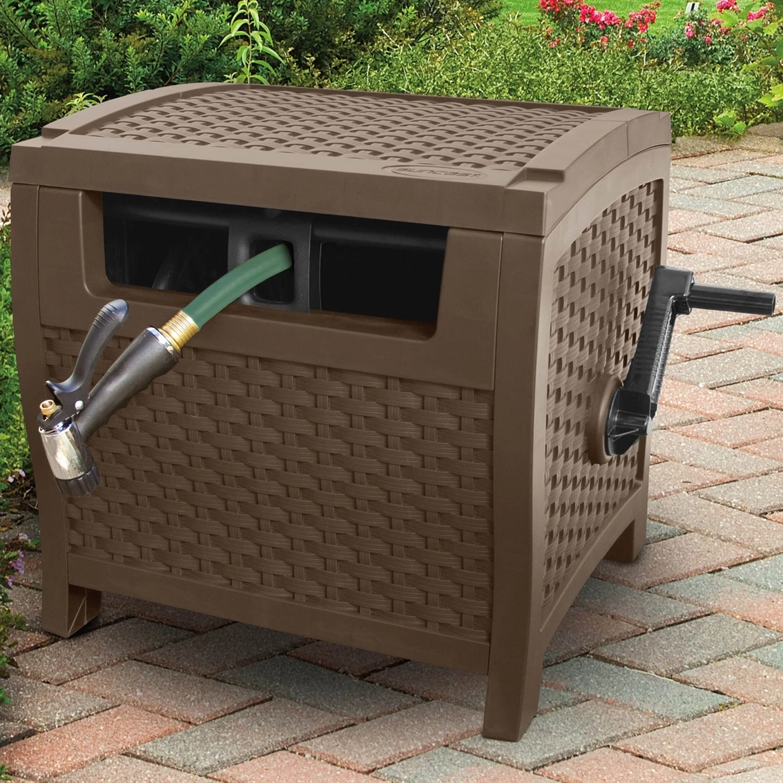 Outlet ๐ Suncast Slide Trak Wicker Hose Hideaway ๐คฉ 2 Outlet ๐ Suncast Slide Trak Wicker Hose Hideaway ๐คฉ - Image 2
