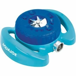 New 🌟 Sun Joe Aqua Joe AJ-TSSBM Indestructible Metal Turret Sprinkler 🌟