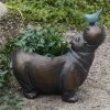 Best Sale 🎉 Roman 13 In. High Hippo With Bird Planter 🔥
