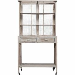 Flash Sale 🛒 Alpine Rustic Wooden 67 In. Potting Hutch With Shelves And Drawers 🔔