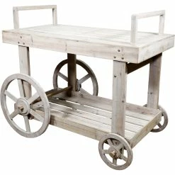 Coupon 🧨 Alpine 37 In. Tall Flower Planter Statue With Wheels 👍