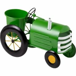 Discount 🌟 Alpine 11 In. Tall Indoor/Outdoor Vintage Style Metal Tractor Planter 👏