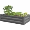 Best Sale ⌛ Greenes Fence Company Greenes Fence Co. 48 X 24 X 10 In. Powder-Coated Metal Raised Garden Bed Planter 🔔