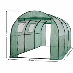 Best Sale ❤️ Ogrow Two Door Walk In Tunnel Greenhouse Replacement Cover 🎉 -patio garden garage shop unnamed file 513
