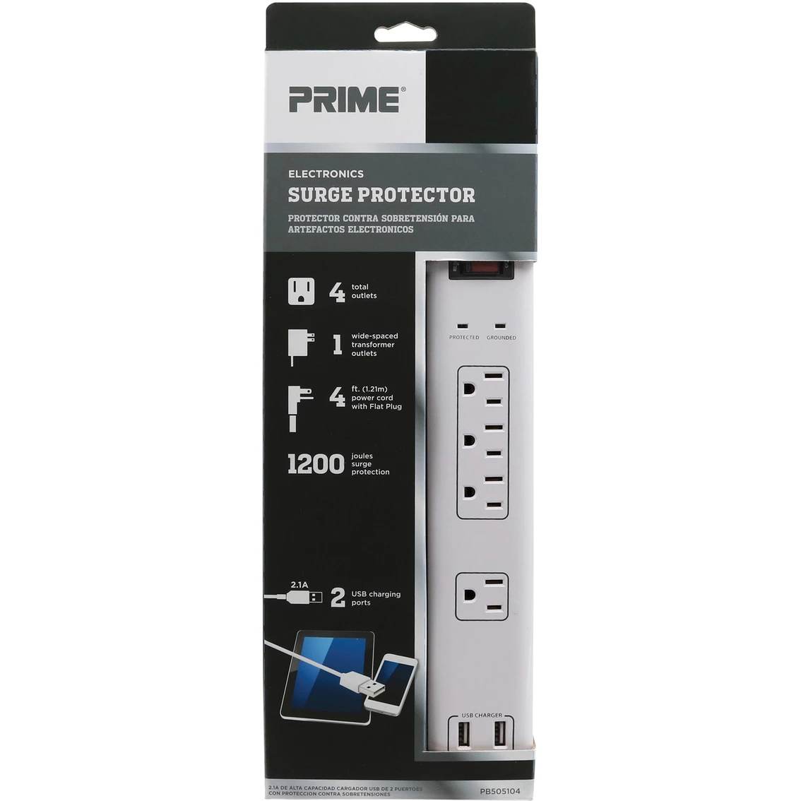 Buy ๐ Prime Wire & Cable 4 Outlet Multimedia Surge Protector With 2 Port USB Charger ๐งจ 1 Buy ๐ Prime Wire & Cable 4 Outlet Multimedia Surge Protector With 2 Port USB Charger ๐งจ