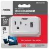Promo ✨ Prime Wire & Cable 1 Outlet 150 Joule Surge Tap With 1 Port 2.4A USB Charger 🎁