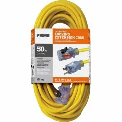 Best deal 🎉 Prime Wire & Cable 50 Ft. Outdoor Extension Cord With Locking & Lighted Connector 🌟