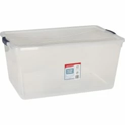 Buy 🧨 Rubbermaid 95 Qt. Cleverstore Clear Latching Tote 😉