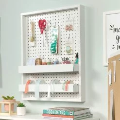 Cheapest ✔️ Sauder Wall Mounted Pegboard With Trays ✨