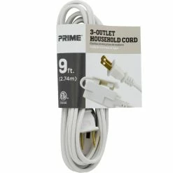 Deals 🔥 Prime Wire & Cable 9 Ft. 16/2 SPT-2 3-Outlet Household Extension Cord 🎉