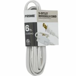 Coupon 🌟 Prime Wire & Cable 6 Ft. 16/2 SPT-2 3-Outlet Household Extension Cord 🧨