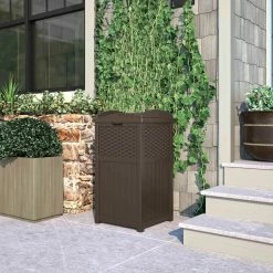 Top 10 🎉 Suncast Wicker Trash Hideaway 🥰 -patio garden garage shop unnamed file 743